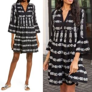 Tyler Boe Hollis Embroidered Mini Dress Vacation Popover. G29